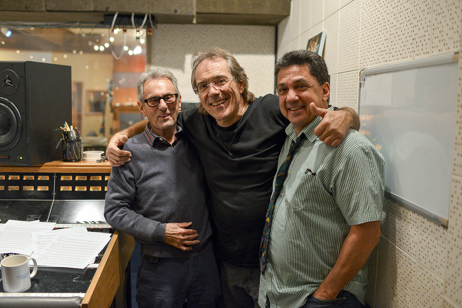 Al Schmitt, Vinnie Colaiuta and Niko Bolas